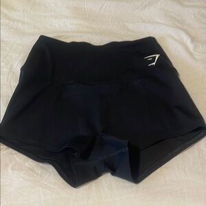 Gymshark Black Spandex Athletic Shorts Fitted Design size S